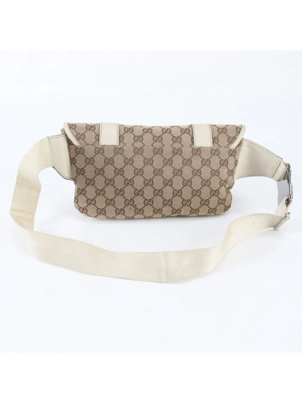 Gucci GG Canvas 2-Way Belt Bag Crossbody Waist Pouch